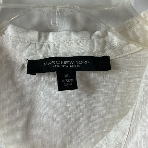 Marc New York Andrew Marc Linen Button Down, XL - Picture 6 of 7